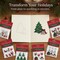 Christmas Buttons for Crafts – 33 Piece Holiday Assortment (6 Pack Set), 3D Novelty Buttons for Sewing, Scrapbooking, Card Making & DIY Christmas Decor, Trees Bells Candy Cane Santa Mix